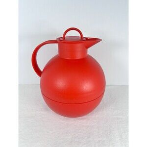 VTG RED Pitcher Alfi Kugel Vacuum Insulated Carafe Jug Made in Germany